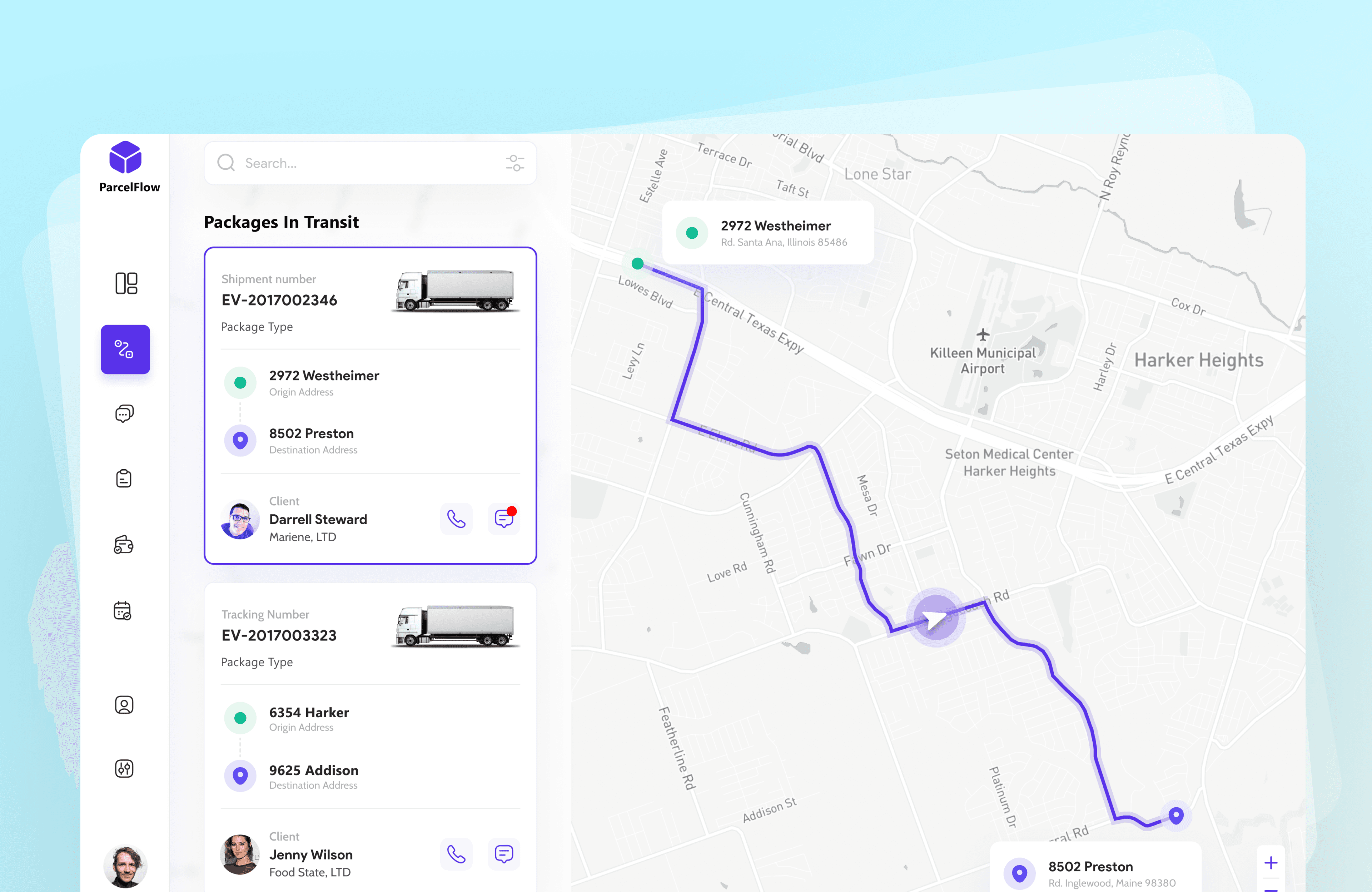 Logistics platform with agentic workflows for parcel and warehouse ops